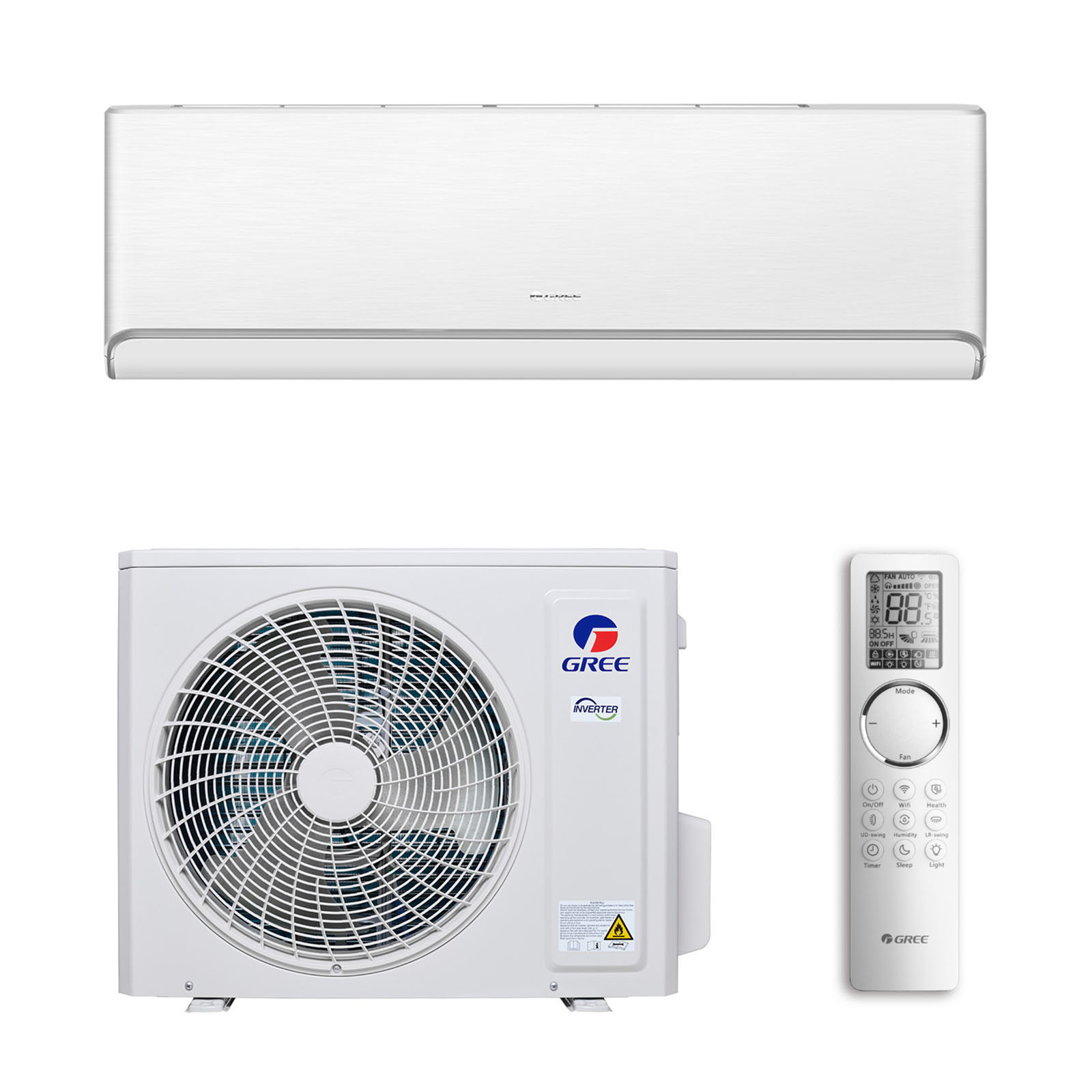 Сплит-система GREE AIRY INVERTER R32 GWH09AVCXB-K6DNA1B(white)